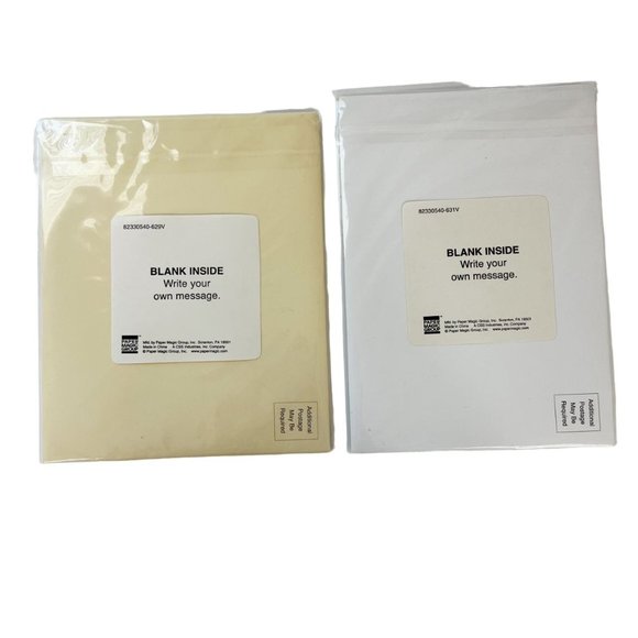 Lot of 4 Blank Cards Birthday Fashion Theme 3-D Paper Magic Group Hallmark - Picture 2 of 5